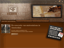 Tablet Screenshot of profloorcare.nl